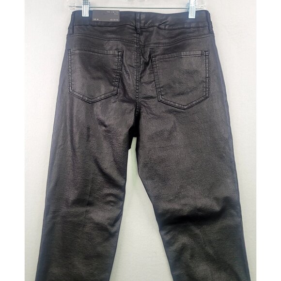 The Limited Denim Skinny Jeans Black Metallic Finish Size 8R New - Picture 4 of 10